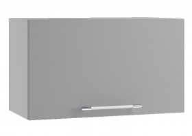 Квадро ПГ 600 шкаф верхний горизонтальный (Белый софт/корпус Серый) в Уяре - uyar.katalogmebeli.com | фото