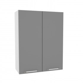 Квадро ВП 700 шкаф верхний высокий (Белый софт/корпус Серый) в Уяре - uyar.katalogmebeli.com | фото