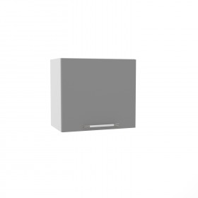 Квадро ВПГ 500 шкаф верхний горизонтальный высокий (Белый софт/корпус Серый) в Уяре - uyar.katalogmebeli.com | фото