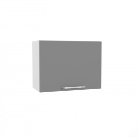 Квадро ВПГ 600 шкаф верхний горизонтальный высокий (Белый софт/корпус Серый) в Уяре - uyar.katalogmebeli.com | фото