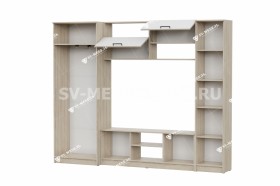 Мебель для гостиной МГС 3 Исполнение 1 Дуб Сонома / Белый в Уяре - uyar.katalogmebeli.com | фото 3