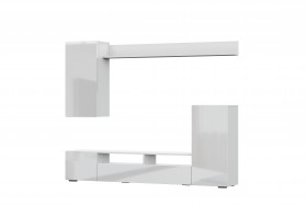 Мебель для гостиной МГС 4 (Белый/Белый глянец) в Уяре - uyar.katalogmebeli.com | фото 7