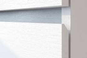 Модульная система "Токио" Тумба прикроватная Белый текстурный / Белый текстурный в Уяре - uyar.katalogmebeli.com | фото 4