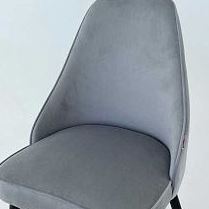 Набор стульев Милан 2 шт (серый велюр/белый) в Уяре - uyar.katalogmebeli.com | фото 2