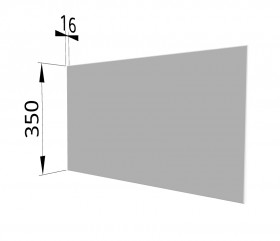 Панель торцевая (для шкафа горизонтального глубокого) ГПГ Ройс (Белый софт) в Уяре - uyar.katalogmebeli.com | фото