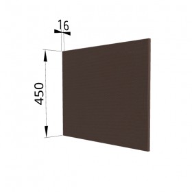 Панель торцевая (для шкафа горизонтального глубокого высокого) ГВПГ Квадро (Шоколад кожа) в Уяре - uyar.katalogmebeli.com | фото