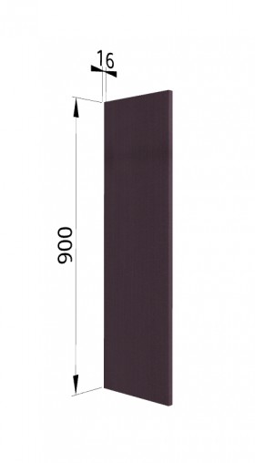 Панель торцевая (для шкафа верхнего высокого) ВП Тито, Гарда (Пурпур) в Уяре - uyar.katalogmebeli.com | фото