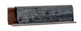 Плинтус LB-37, L=3000мм, каньон (черный) в Уяре - uyar.katalogmebeli.com | фото 1
