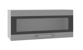Ройс ПГСФ 800 Шкаф верхний горизонтальный со стеклом с фотопечатью Белый софт в Уяре - uyar.katalogmebeli.com | фото