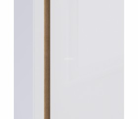 Веста СБ-2259 Шкаф 2х дверный с зеркалом Дуб Бунратти/Белый глянец в Уяре - uyar.katalogmebeli.com | фото 3
