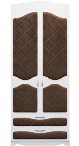 Шкаф 2-х створчатый с ящиками серии Иллюзия 08 Шоколад в Уяре - uyar.katalogmebeli.com | фото