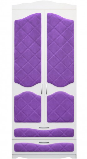 Шкаф 2-х створчатый с ящиками серии Иллюзия 32 Фиолетовый в Уяре - uyar.katalogmebeli.com | фото