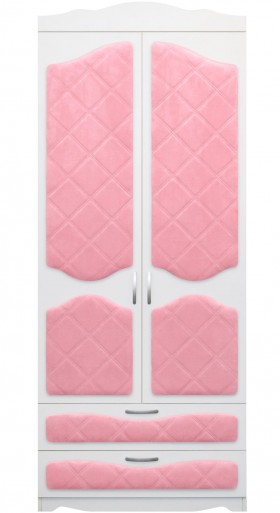 Шкаф 2-х створчатый с ящиками серии Иллюзия 36 Светло-розовый в Уяре - uyar.katalogmebeli.com | фото