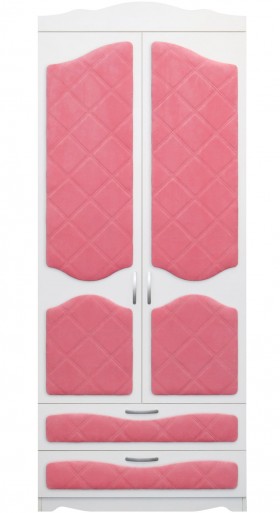 Шкаф 2-х створчатый с ящиками серии Иллюзия 89 Розовый в Уяре - uyar.katalogmebeli.com | фото