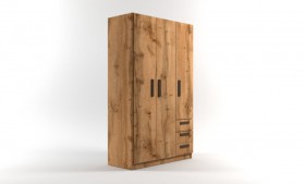 Шкаф 3-х створчатый с ящиками Шервуд (Дуб Вотан) в Уяре - uyar.katalogmebeli.com | фото