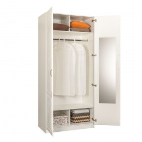 Шкаф для одежды 13.134 Ливерпуль (Белый, ясень ваниль НМ-1012-100 ПВХ) в Уяре - uyar.katalogmebeli.com | фото 3
