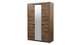 Шкаф для одежды "Лючия" (3-х дв.) (кейптаун/зеркало) в Уяре - uyar.katalogmebeli.com | фото