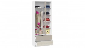 Шкаф для одежды комбинированный «Сканди» Дуб Гарден/Белый/Глиняный серый в Уяре - uyar.katalogmebeli.com | фото 3