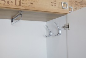 Шкаф для одежды «Оксфорд» (Ривьера/Белый с рисунком) в Уяре - uyar.katalogmebeli.com | фото 7