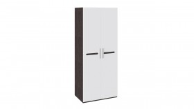 Шкаф для одежды с 2-мя дверями «Фьюжн» Белый глянец/Венге Линум в Уяре - uyar.katalogmebeli.com | фото