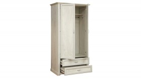 Шкаф для одежды "Сохо" (бетон пайн белый/2 ящика/зеркало) в Уяре - uyar.katalogmebeli.com | фото 3