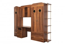Шкаф комбинированный для белья «Навигатор» (Дуб Каньон) в Уяре - uyar.katalogmebeli.com | фото 6