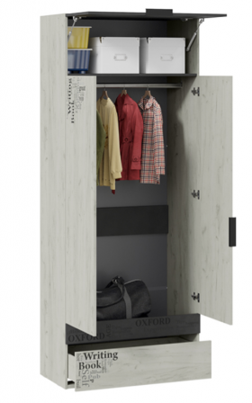 Шкаф комбинированный для одежды «Оксфорд-2» в Уяре - uyar.katalogmebeli.com | фото 2