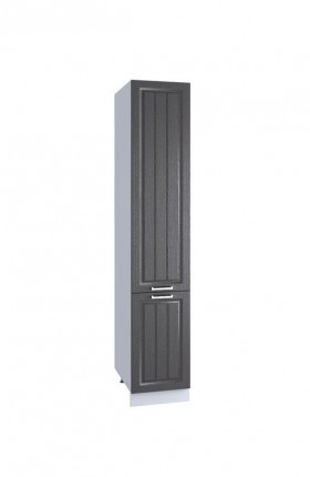 Шкаф пенал 400, ШП 400 Н (Клен серый/корпус белый) в Уяре - uyar.katalogmebeli.com | фото