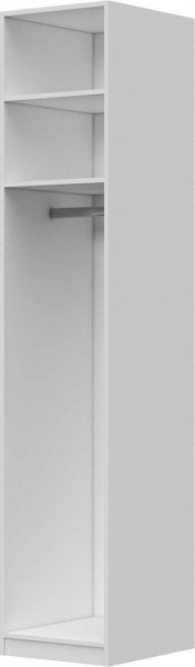 Шкаф ШР-1 зеркало, правый, Вива (Белый/Белый глянец/Платина) в Уяре - uyar.katalogmebeli.com | фото 2