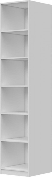 Шкаф ШР-1 зеркало, правый, Вива (Белый/Белый глянец/Платина) в Уяре - uyar.katalogmebeli.com | фото 3