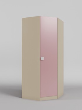Шкаф угловой (угловая секция) Грэйси (Розовый/корпус Клен) в Уяре - uyar.katalogmebeli.com | фото 1