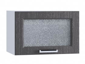 Шкаф верхний горизонтальный со стеклом 500, ШВГС 500 (Клен серый/корпус белый) в Уяре - uyar.katalogmebeli.com | фото