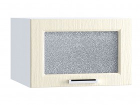 Шкаф верхний горизонтальный со стеклом 510, ШВГС 510 (Клен крем/корпус белый) в Уяре - uyar.katalogmebeli.com | фото