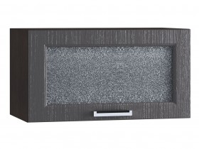 Шкаф верхний горизонтальный со стеклом 600, ШВГС 600 (Клен серый/корпус венге) в Уяре - uyar.katalogmebeli.com | фото