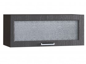Шкаф верхний горизонтальный со стеклом 800, ШВГС 800 (Клен серый/корпус венге) в Уяре - uyar.katalogmebeli.com | фото