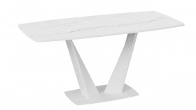 Стол раздвижной «Фабио» Тип 1 (Белый мрамор матовый) в Уяре - uyar.katalogmebeli.com | фото 4