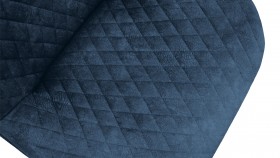 Стул «Оливер» К3 Черный/Микровелюр Wellmart Blue в Уяре - uyar.katalogmebeli.com | фото 3