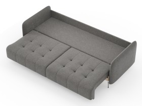 Валериан диван трёхместный прямой Стальной, ткань RICO FLEX 9292 в Уяре - uyar.katalogmebeli.com | фото 3