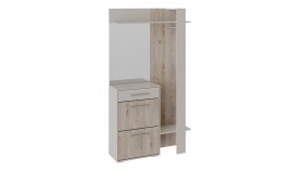 Шкаф для одежды «Нуар» тип 1 Фон серый/Дуб сонома в Уяре - uyar.katalogmebeli.com | фото 2