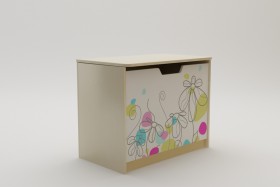 Ящик для игрушек Флёр (Белый/корпус Клен) в Уяре - uyar.katalogmebeli.com | фото