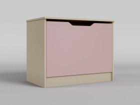 Ящик для игрушек Грэйси (Розовый/корпус Клен) в Уяре - uyar.katalogmebeli.com | фото