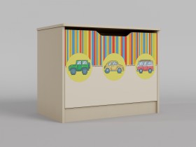 Ящик для игрушек Клаксон (Бежевый/корпус Клен) в Уяре - uyar.katalogmebeli.com | фото