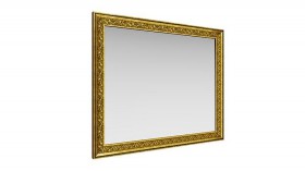 Зеркало навесное "Айрум"/(дуб кальяри / профиль: золото с орнаментом) в Уяре - uyar.katalogmebeli.com | фото